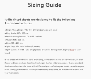 Fitted Sheet | Fitted Sheet Sizes And Dimensions Guide - Itfits - 2024