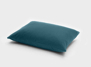 It-Fits petrol green pillowcase made from soft Australian cotton jersey, shown on a pillow, breathable and skin-friendly, one pack.